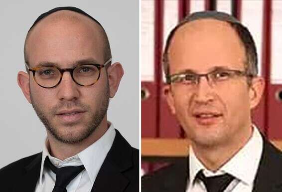 עו"ד ברק קדם (מימין) ואריה ארבוס (משמאל). "עשיית צדק היסטורי" // צילום: שחר כהן ויח"צ 